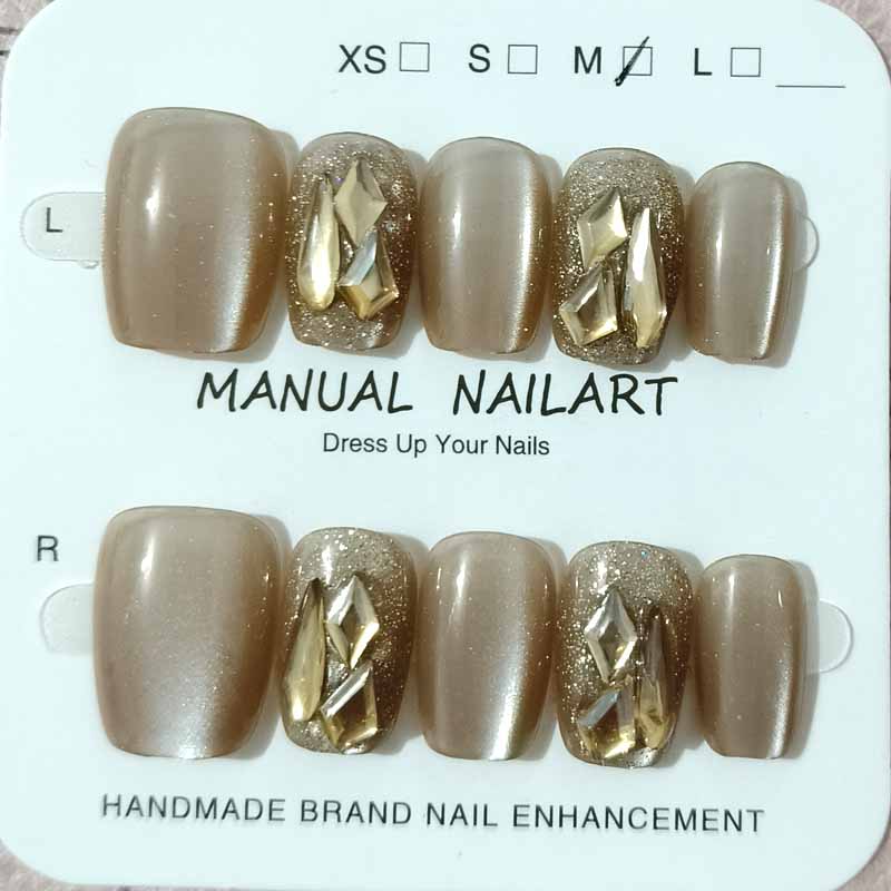 Nail Art Eye Cat - 10Pcs Women High-fashion Champagne Cat Eyes
