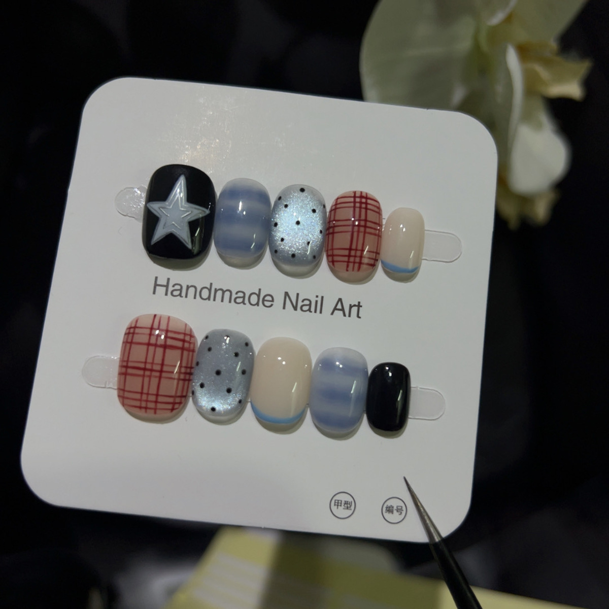 10PCS Glitter Cat Eye Short Sq - đánh giá và giá Nail Art Eye Cat