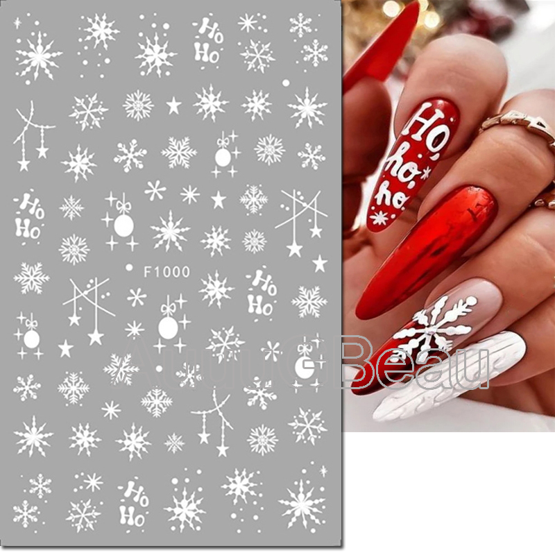 3d Nail Art Stickers Christmas - đánh giá và giá Nail Art Xmas Tree