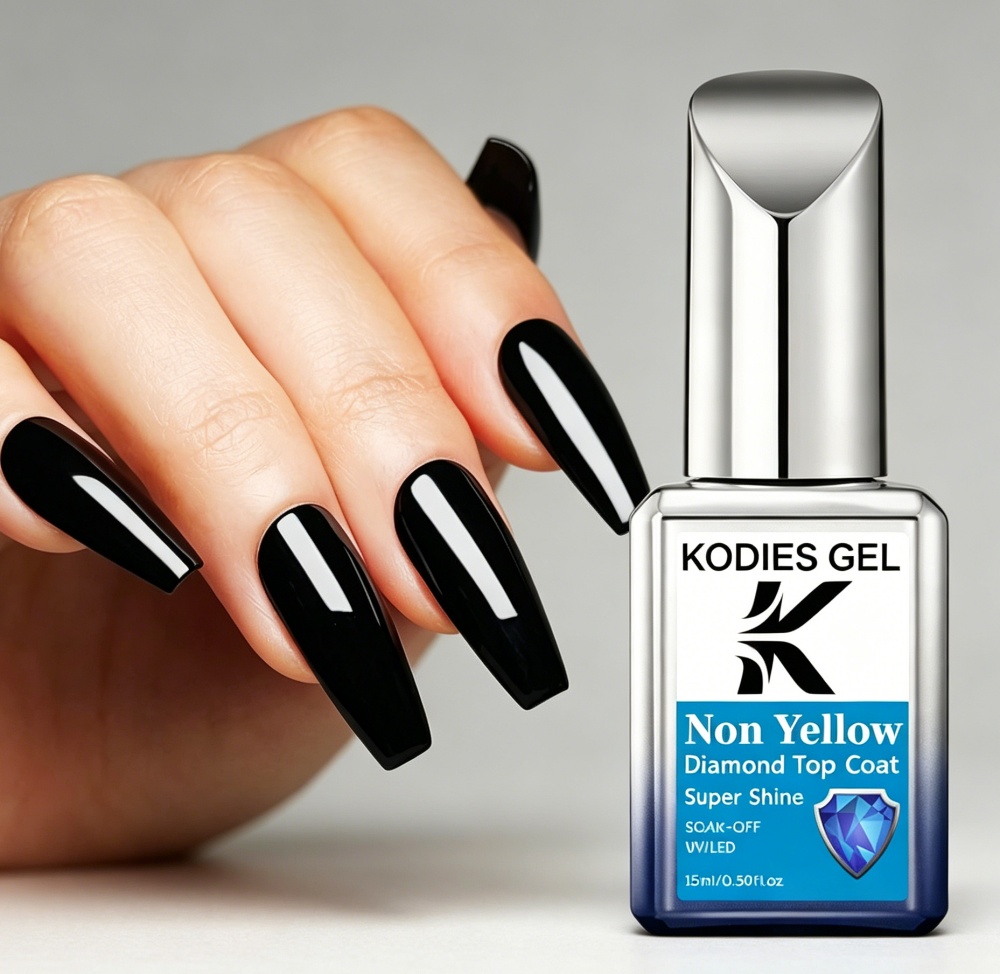 KODIES GEL Non Yellow Top Coat - đánh giá và giá Gel Top Coat