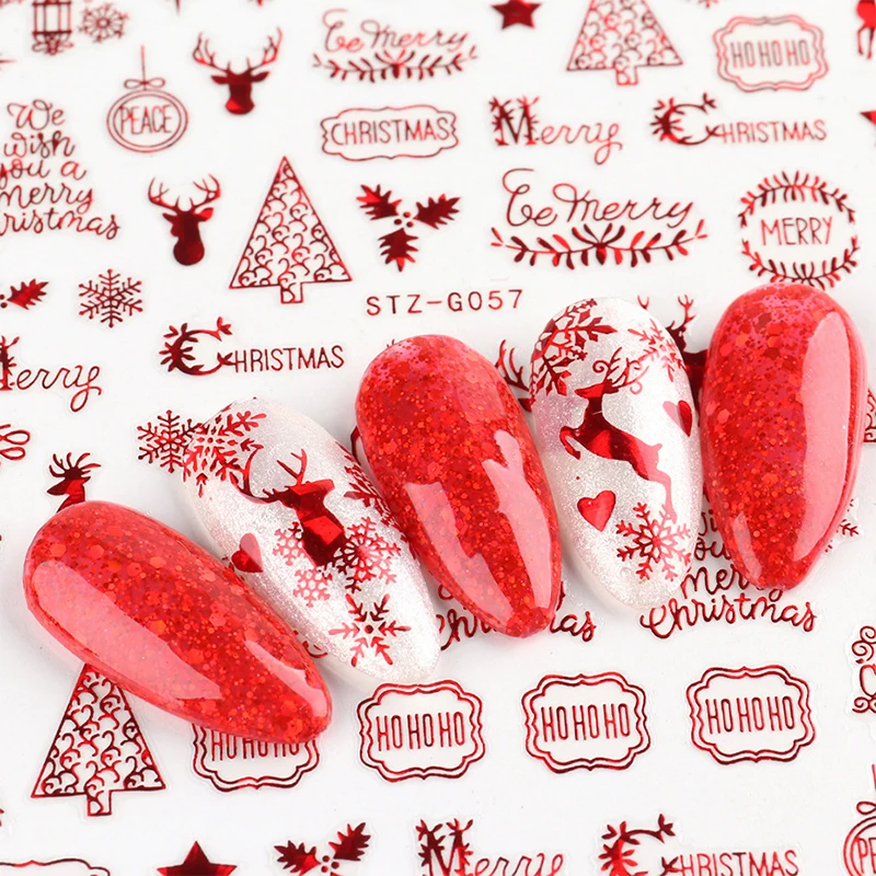 Christmas Nails Accesories Red - đánh giá và giá Nail Art Xmas Tree
