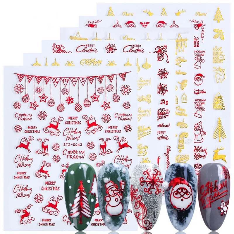 Christmas Nails Accesories Red - đánh giá và giá Nail Art Xmas Tree