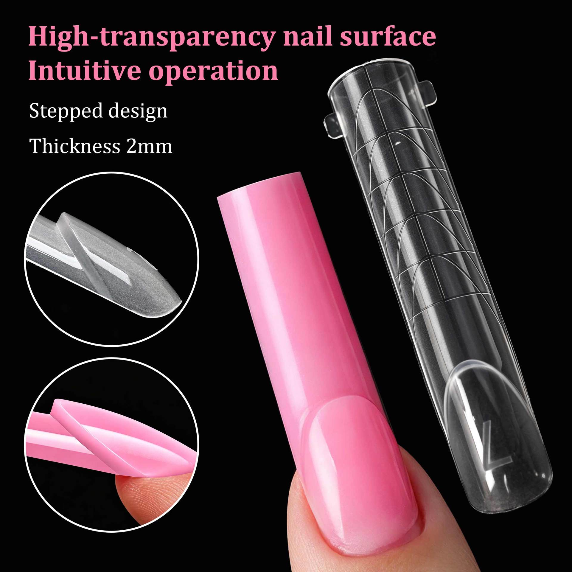 140pcs Flat Edge Nail Extensio - đánh giá và giá Nail Art Denim