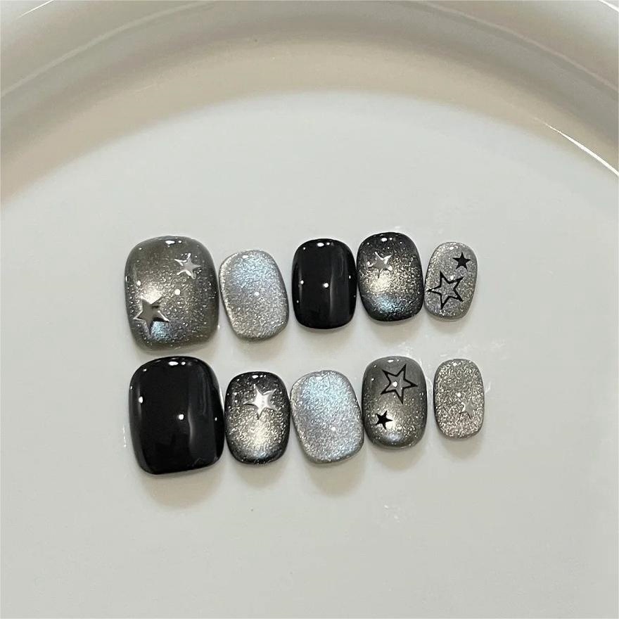 10pcs Black Cute Cat Handmade  - đánh giá và giá Nail Art Eye Cat