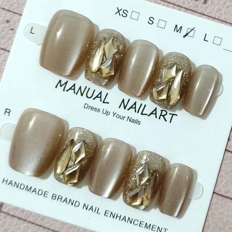 10Pcs Women High-fashion Champ - đánh giá và giá Nail Art Eye Cat