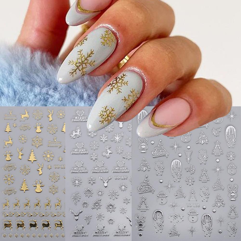 Christmas Nail Art Stickers Na - đánh giá và giá Nail Art Xmas Tree