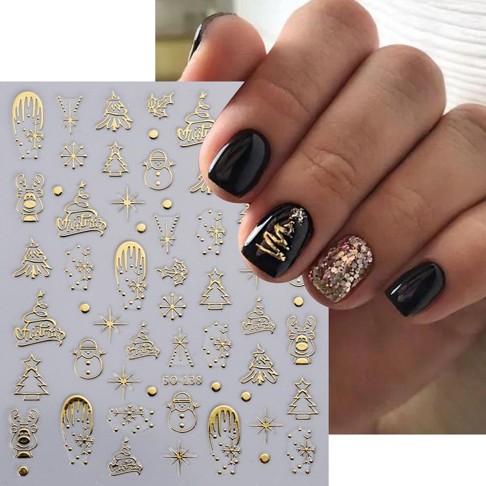 Christmas Nail Art Stickers Na - đánh giá và giá Nail Art Xmas Tree