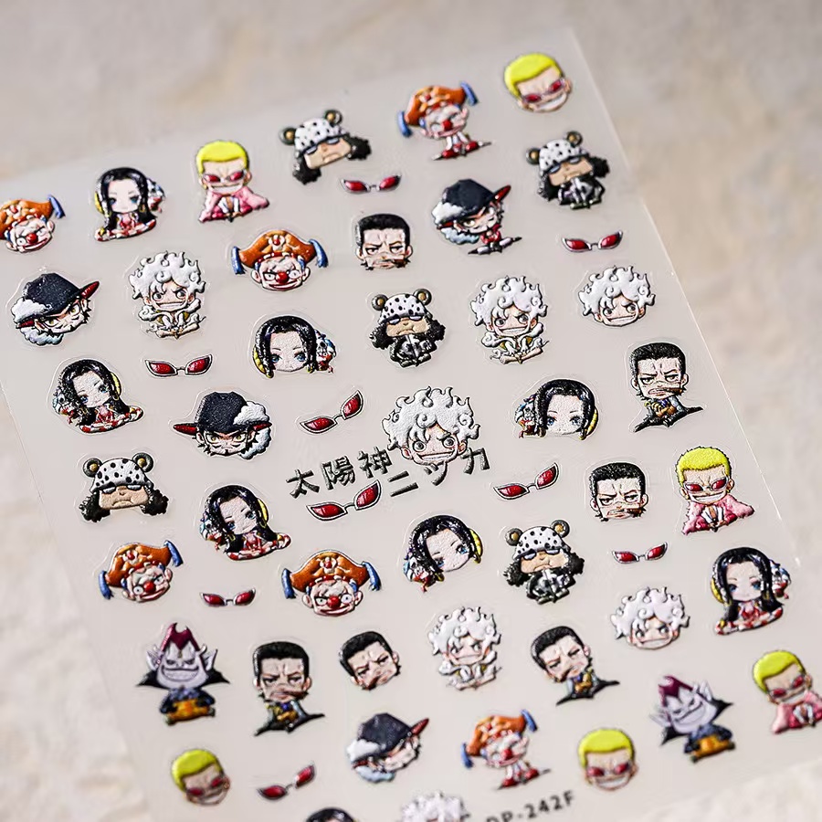 1PCS 5D One Piece Nail Sticker - đánh giá và giá Nail Art Zoro One Piece