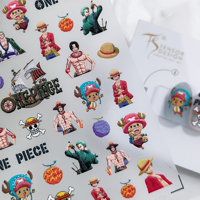 1PCS 5D One Piece Nail Sticker - đánh giá và giá Nail Art Zoro One Piece