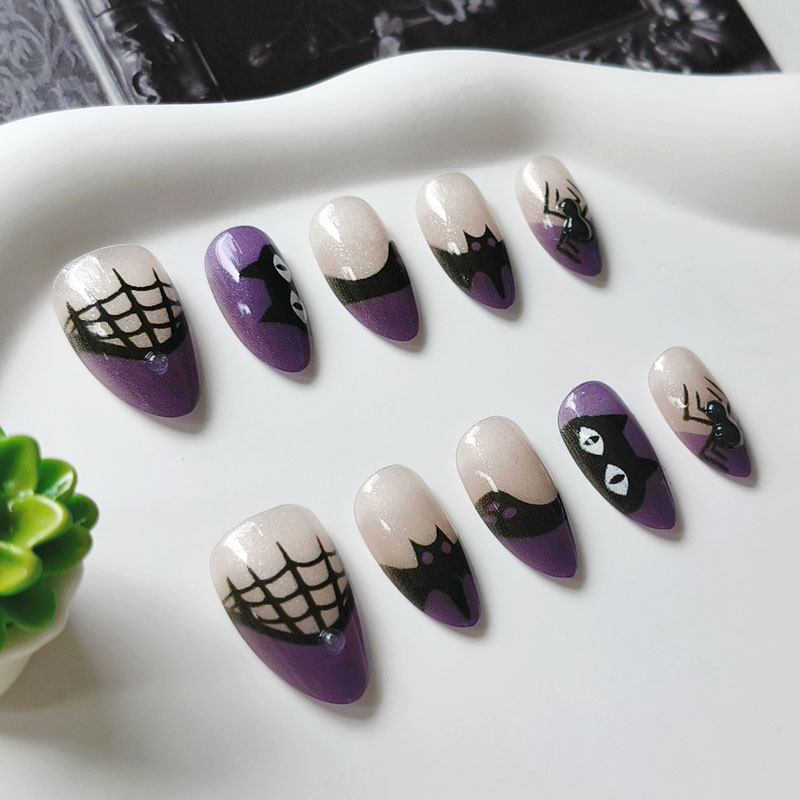10Pcs/set Nude Pink Gradient S - đánh giá và giá Nail Art Eye Cat