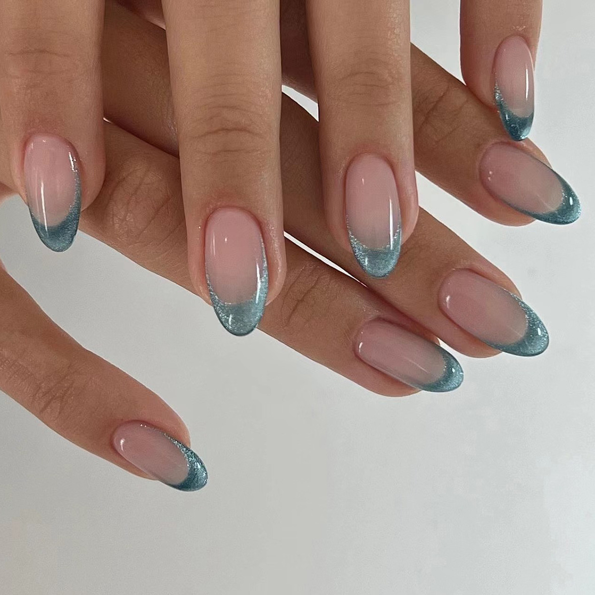 24Pcs French Almond False Nail - đánh giá và giá Nail Art Red Cherry