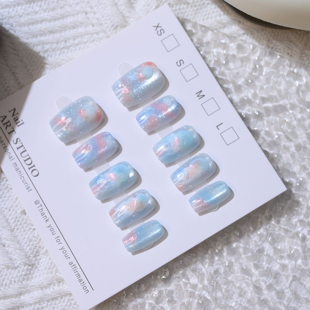 10 Pcs Women Girls Dreamy Fish - đánh giá và giá Nail Art Eye Cat