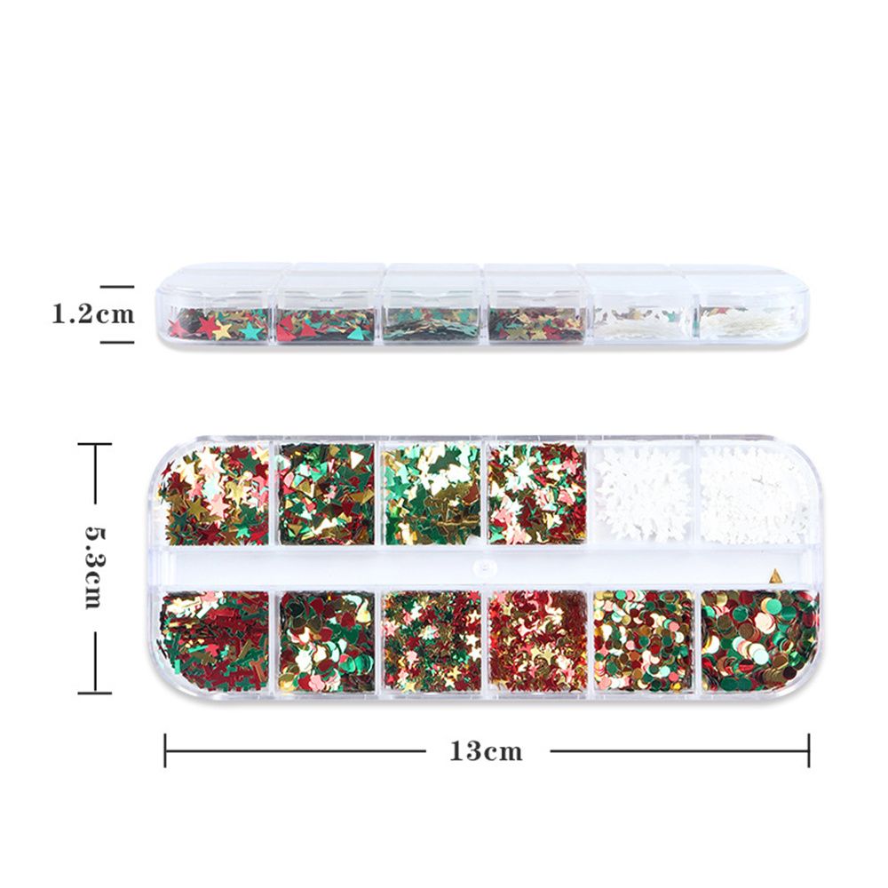 Nail Flakes Metal Slices Thin  - đánh giá và giá Nail Art Xmas Tree