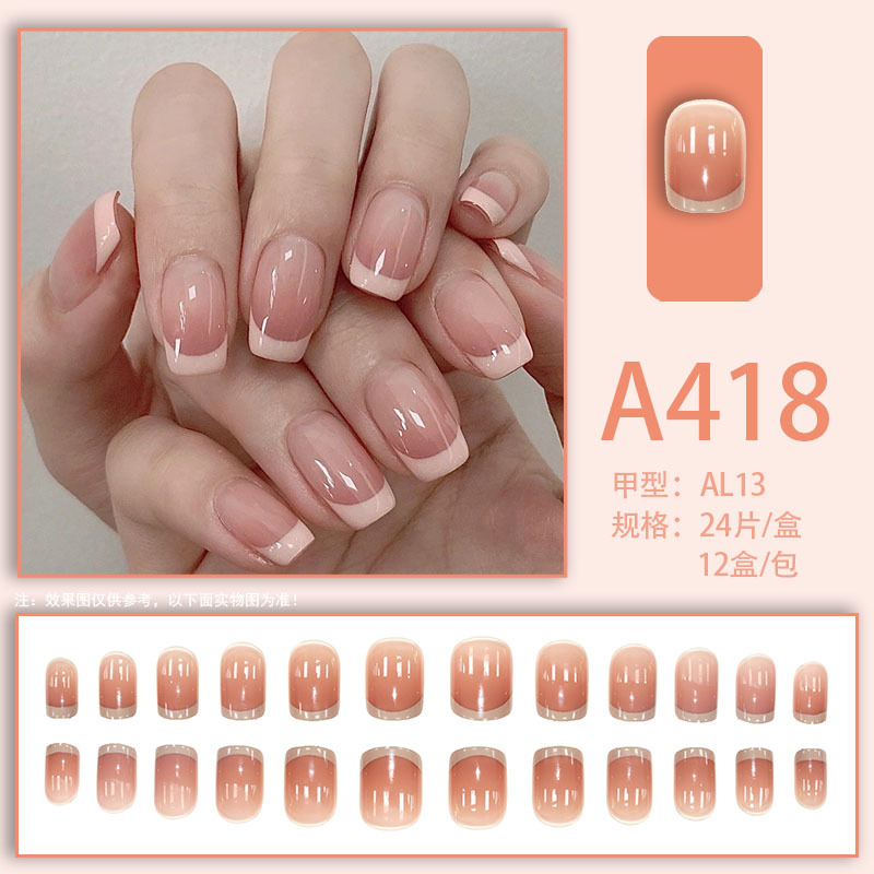 24pcs White French Square Red  - đánh giá và giá Nail Art Red Cherry