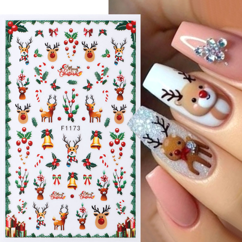 2pcs Festive Christmas Nail St - đánh giá và giá Nail Art Xmas Tree
