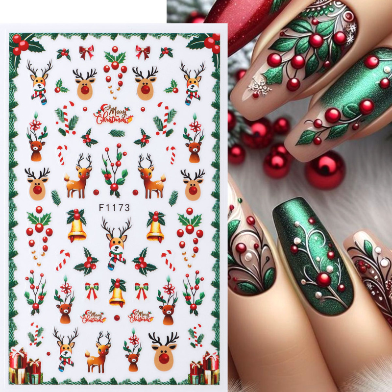2pcs Festive Christmas Nail St - đánh giá và giá Nail Art Xmas Tree