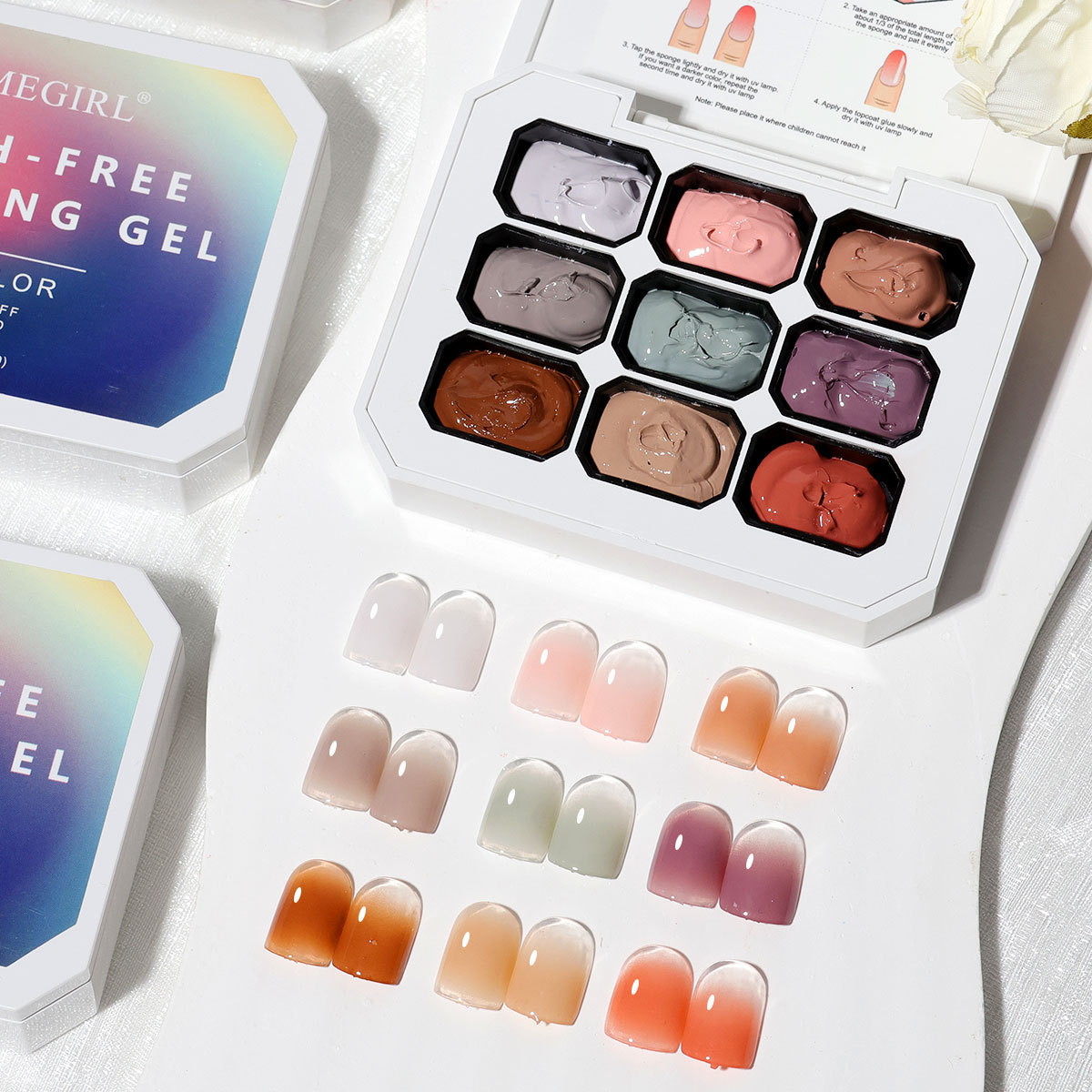 9-Grid Stamp & Transfer Gel Po - đánh giá và giá Gel Top Coat