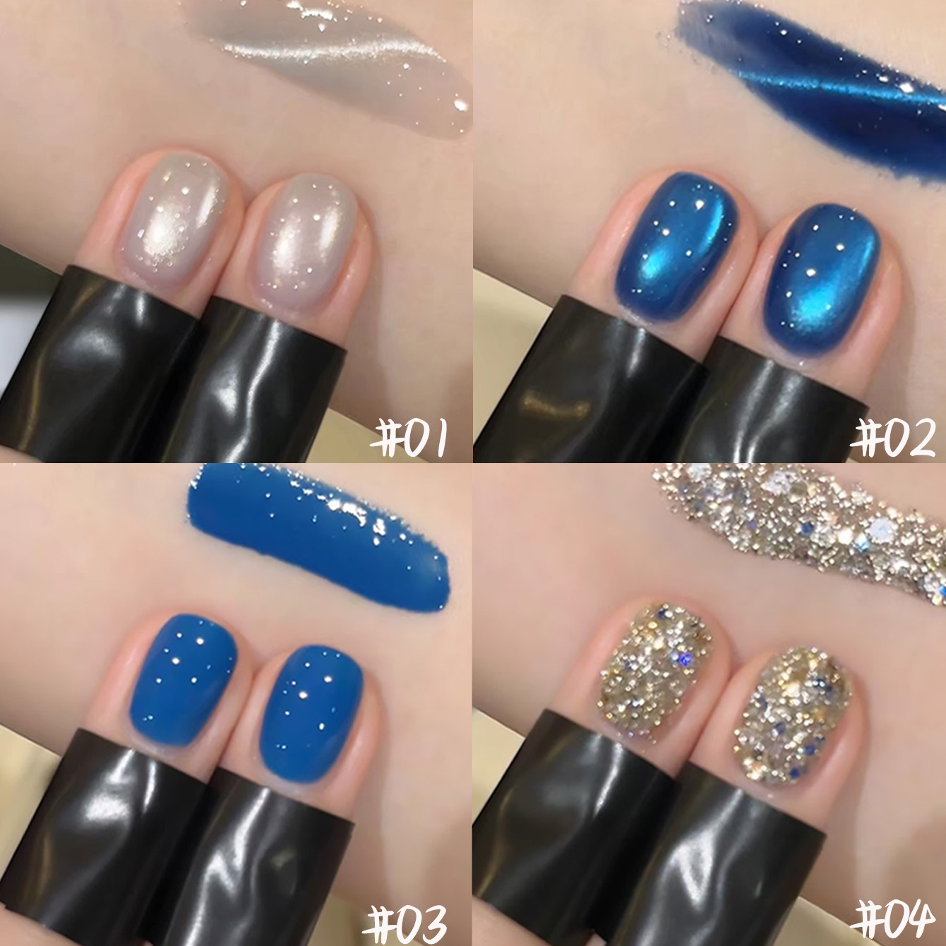 1pcs PSK Summer Popular Blues  - đánh giá và giá Nail Art Ice Blue