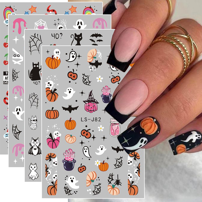 4pcs Halloween Gothic 3D Nail  - đánh giá và giá Nail Art Vampire