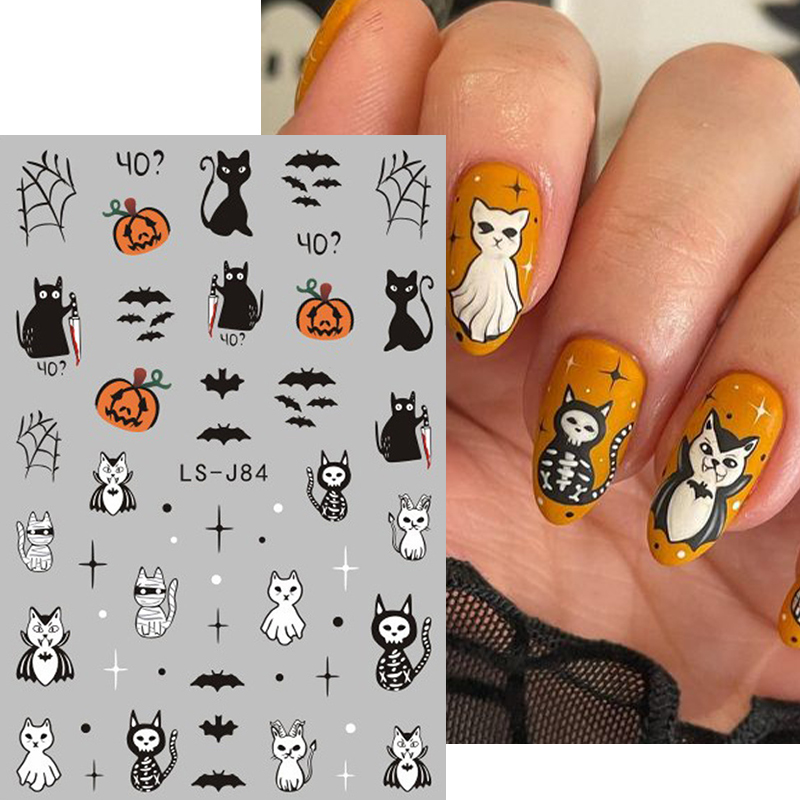 4pcs Halloween Gothic 3D Nail  - đánh giá và giá Nail Art Vampire