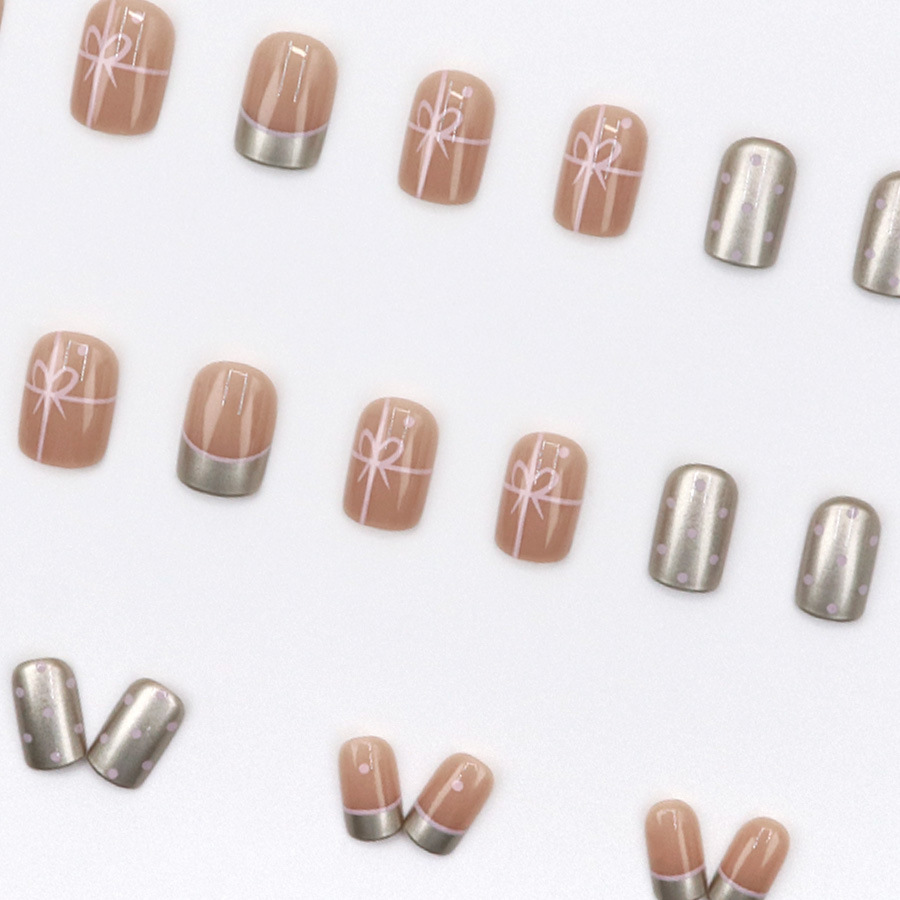 Short Square fake nails for wo - đánh giá và giá Nail Art Red Cherry