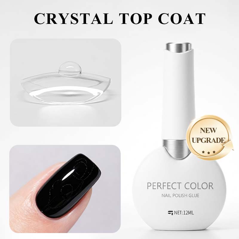 PERFECT COLOR Crystal Top Coat - đánh giá và giá Gel Top Coat