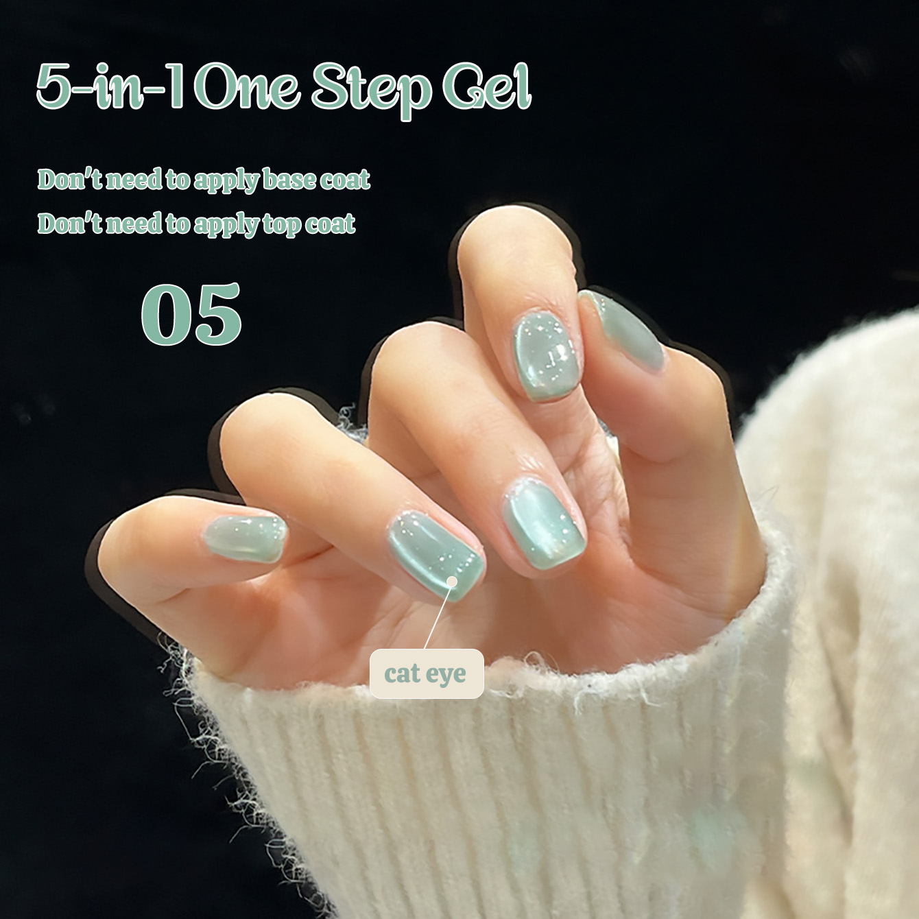 1pcs TC New 5-in-1 One-Step Ge - đánh giá và giá Nail Art Ice Blue