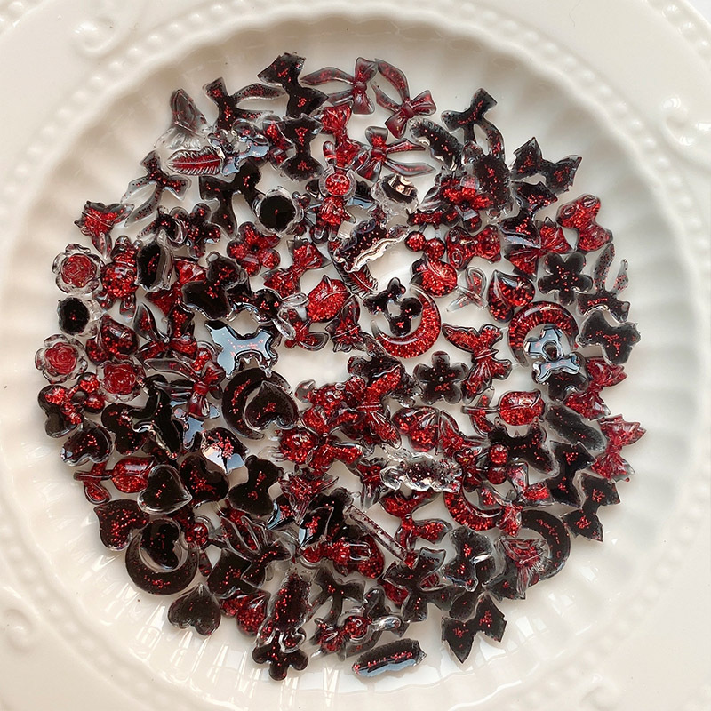 30PCS Vampire Style 3D Bow Nai - đánh giá và giá Nail Art Vampire