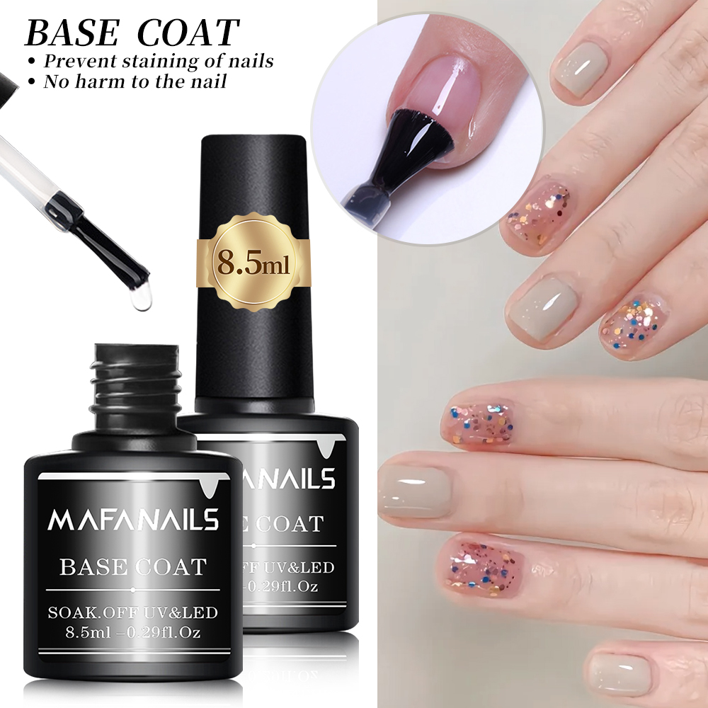 2pcs Clear Gel Top Coat & Base - đánh giá và giá Gel Top Coat