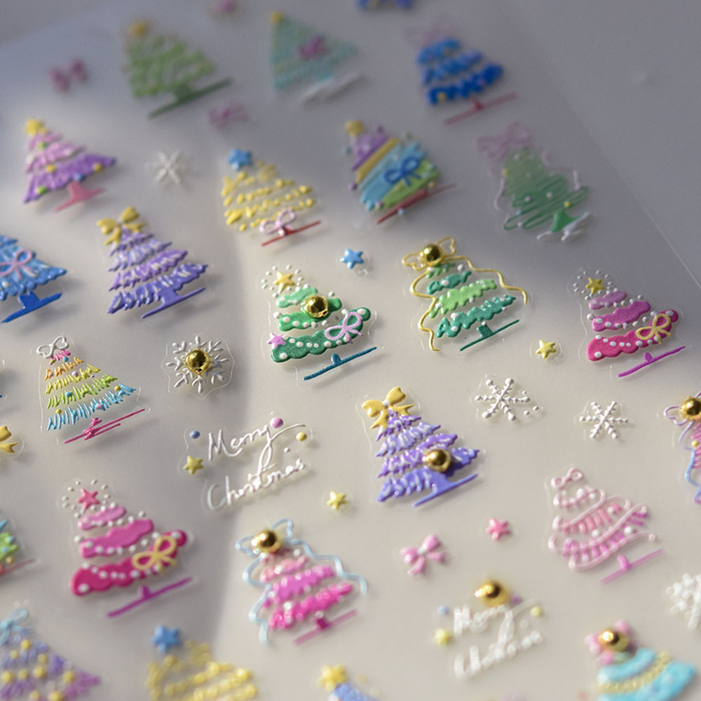 Christmas Nail Art Stickers De - đánh giá và giá Nail Art Xmas Tree