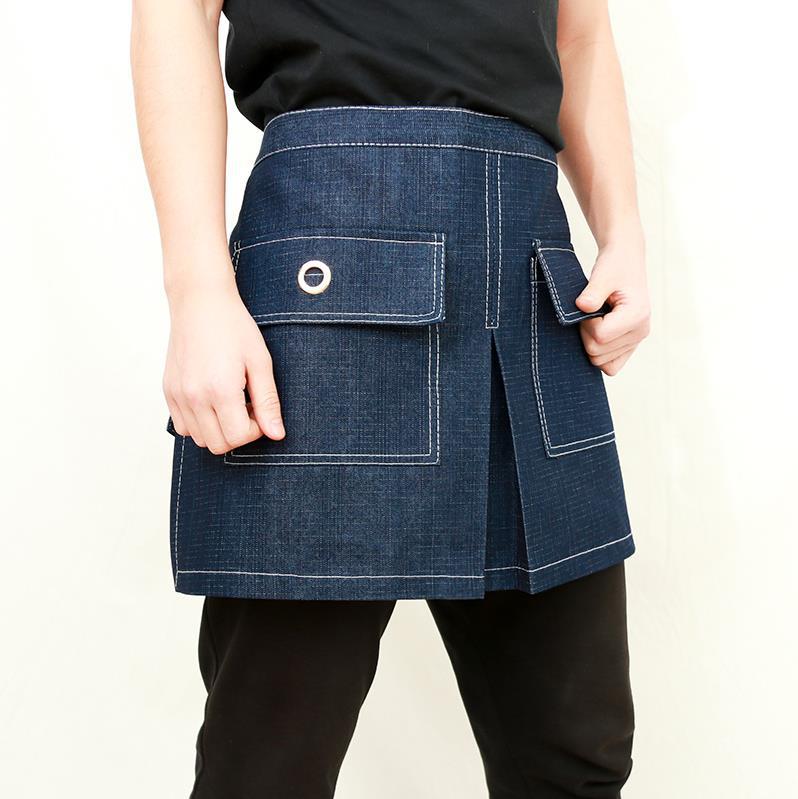Bust Apron Printed Lettering R - đánh giá và giá Nail Art Denim