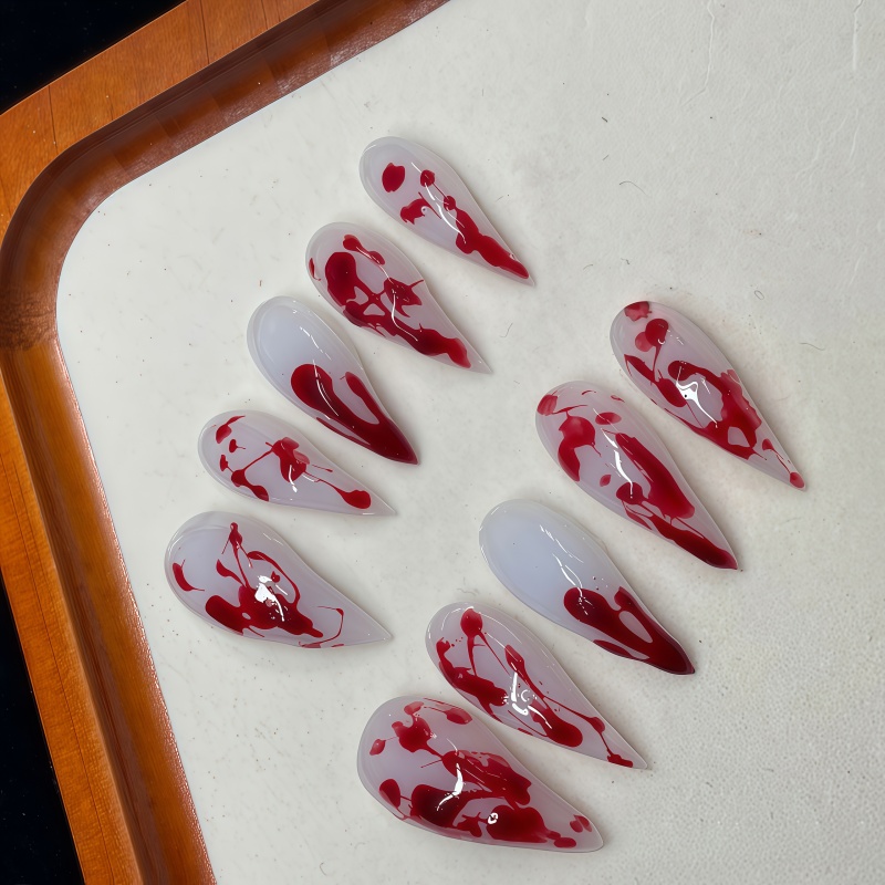 10PCS Handmade Stiletto Press  - đánh giá và giá Nail Art Vampire