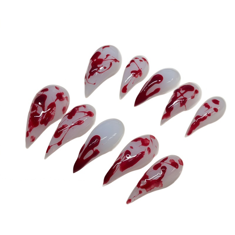 10PCS Handmade Stiletto Press  - đánh giá và giá Nail Art Vampire