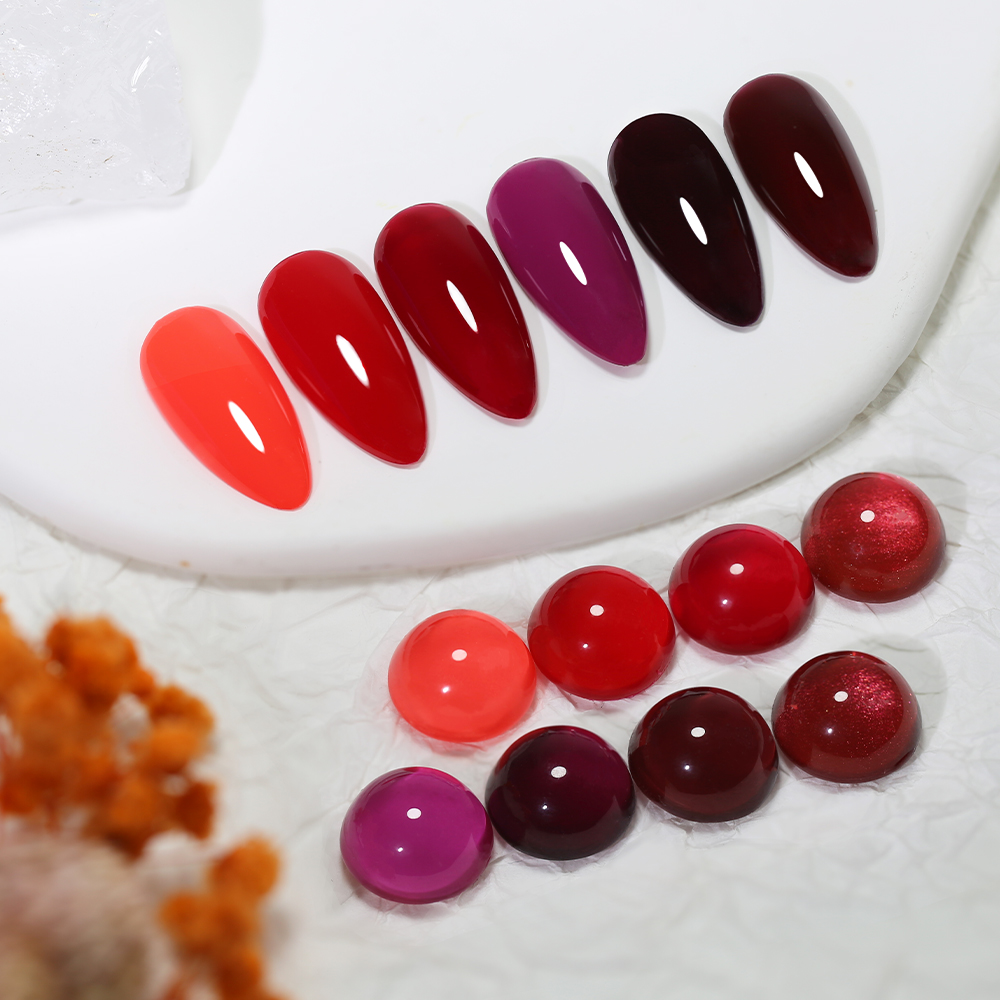 Clou Beaute Classic Red Gel Na - đánh giá và giá Nail Art Red Cherry