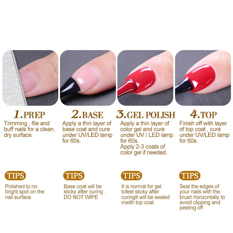 Clou Beaute Classic Red Gel Na - đánh giá và giá Nail Art Red Cherry