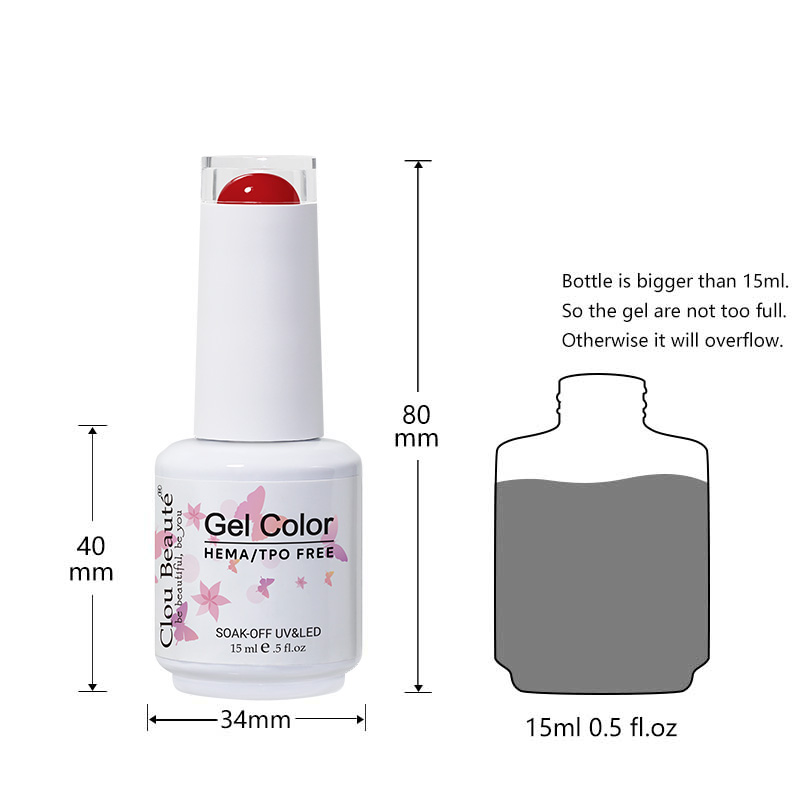 Clou Beaute Classic Red Gel Na - đánh giá và giá Nail Art Red Cherry